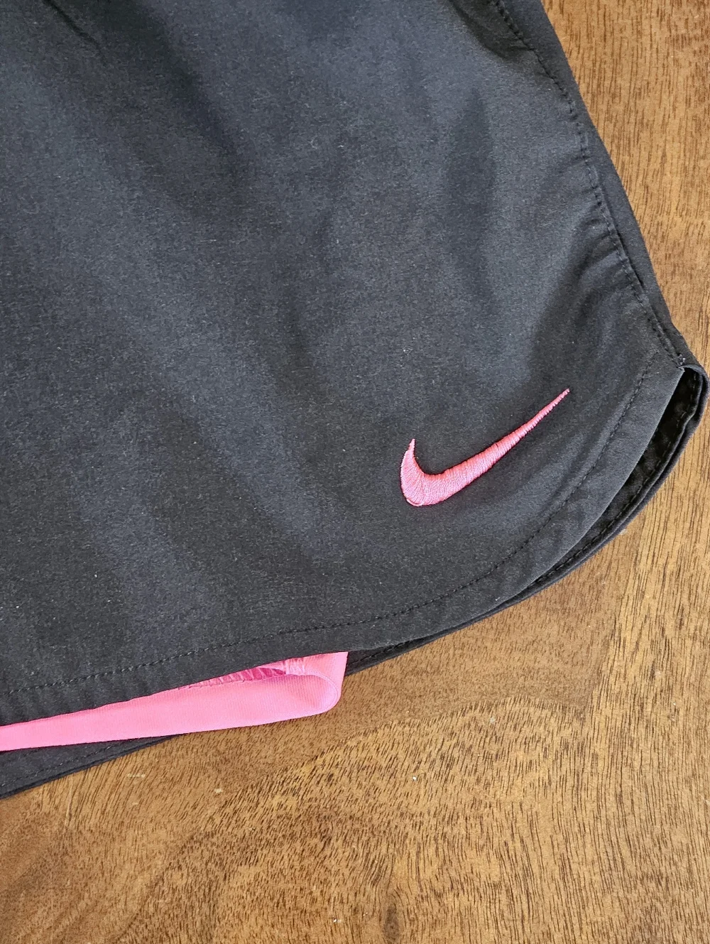Nikes Women's Shorts Dri-Fit Black And Hot Pink Size Medium